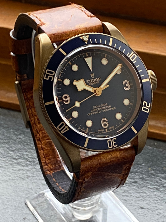 Tudor Black Bay Bronze 43mm Bucherer Blue Mens Wristwatch 79250BB