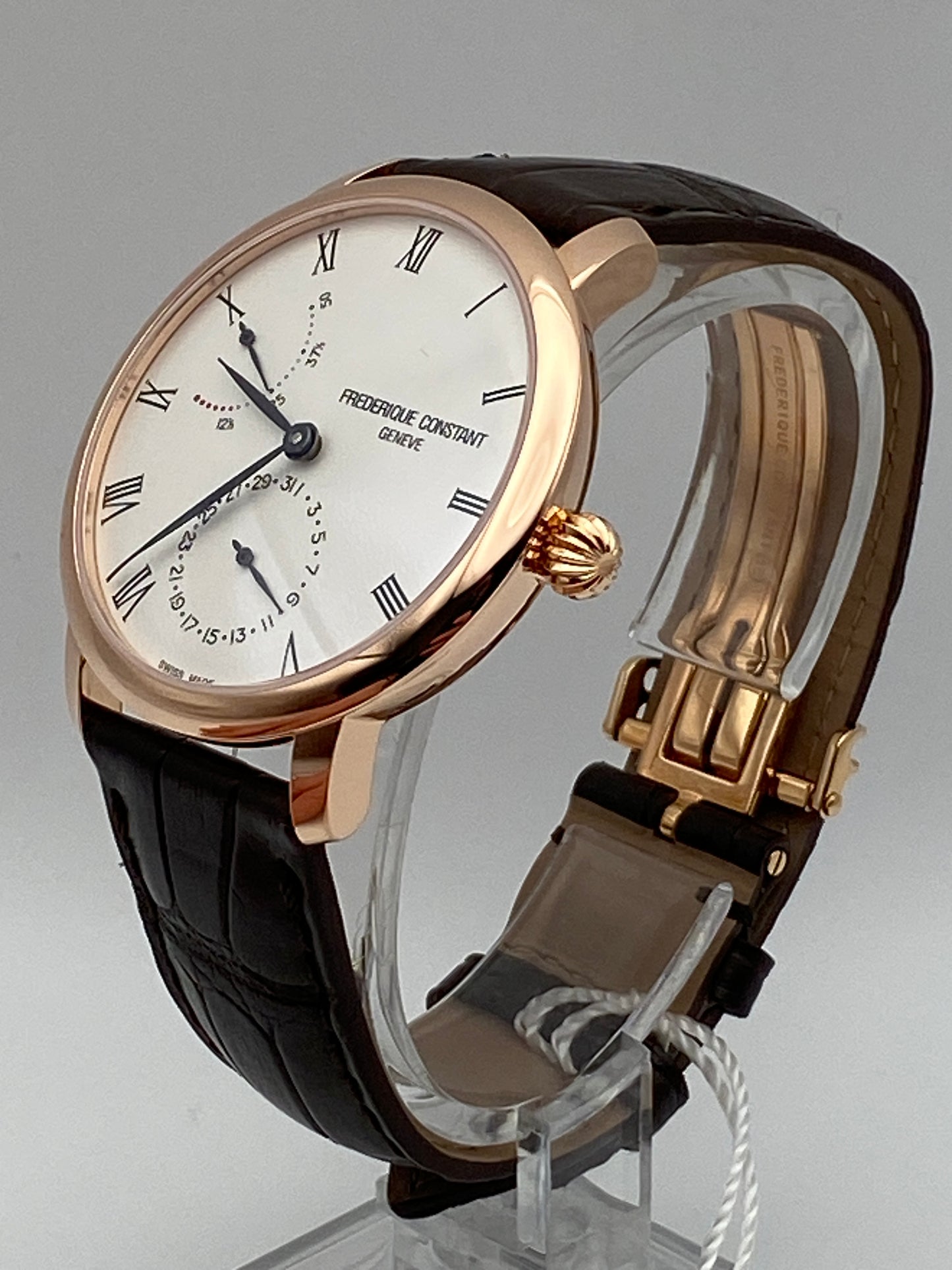 Frederique Constant Watch SlimLine Power Reserve Automatic Rose gold FC-723WR3S4