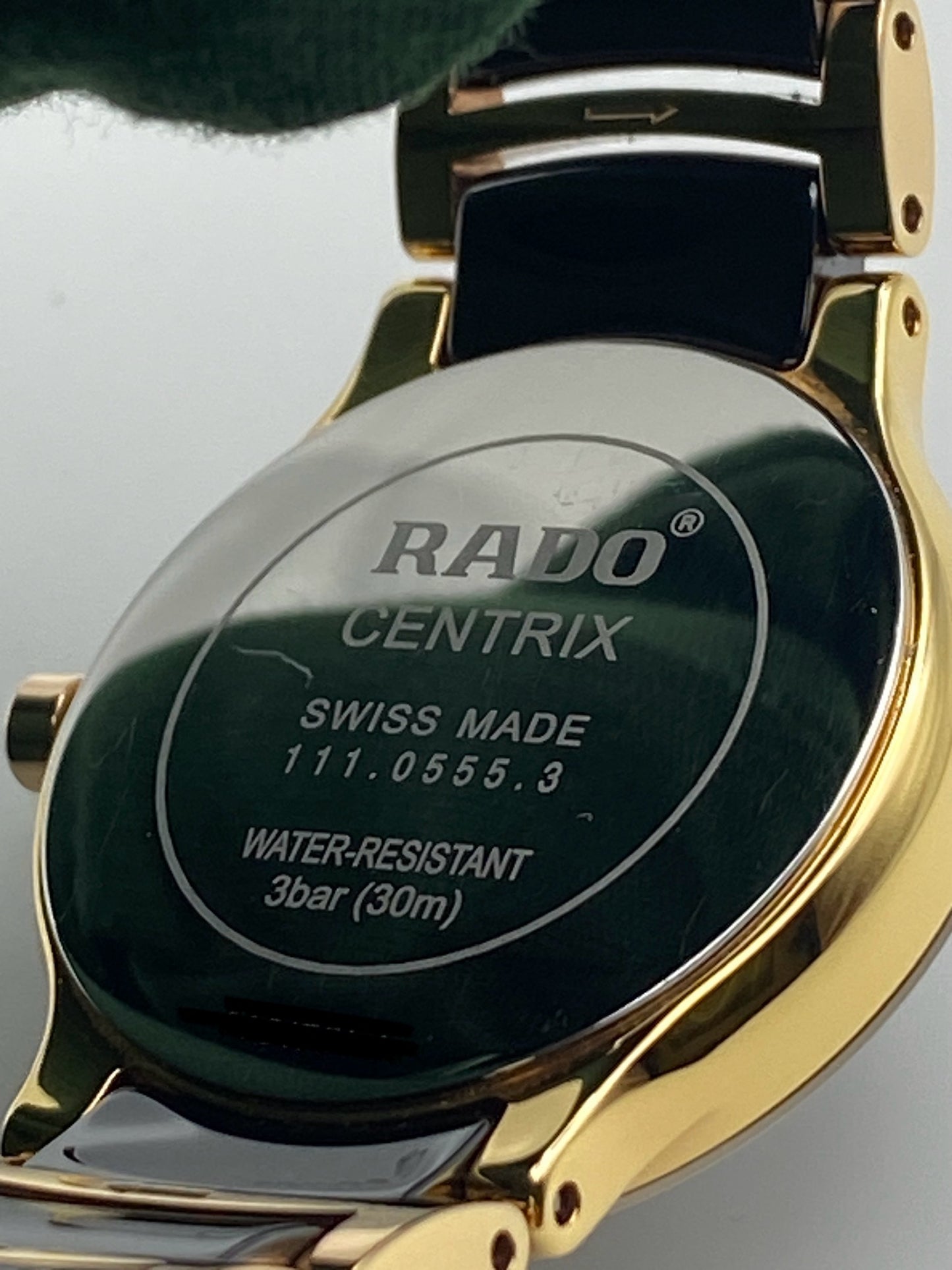 Rado Centrix Black Dial & Diamond Ladies Wristwatch (R30555712)