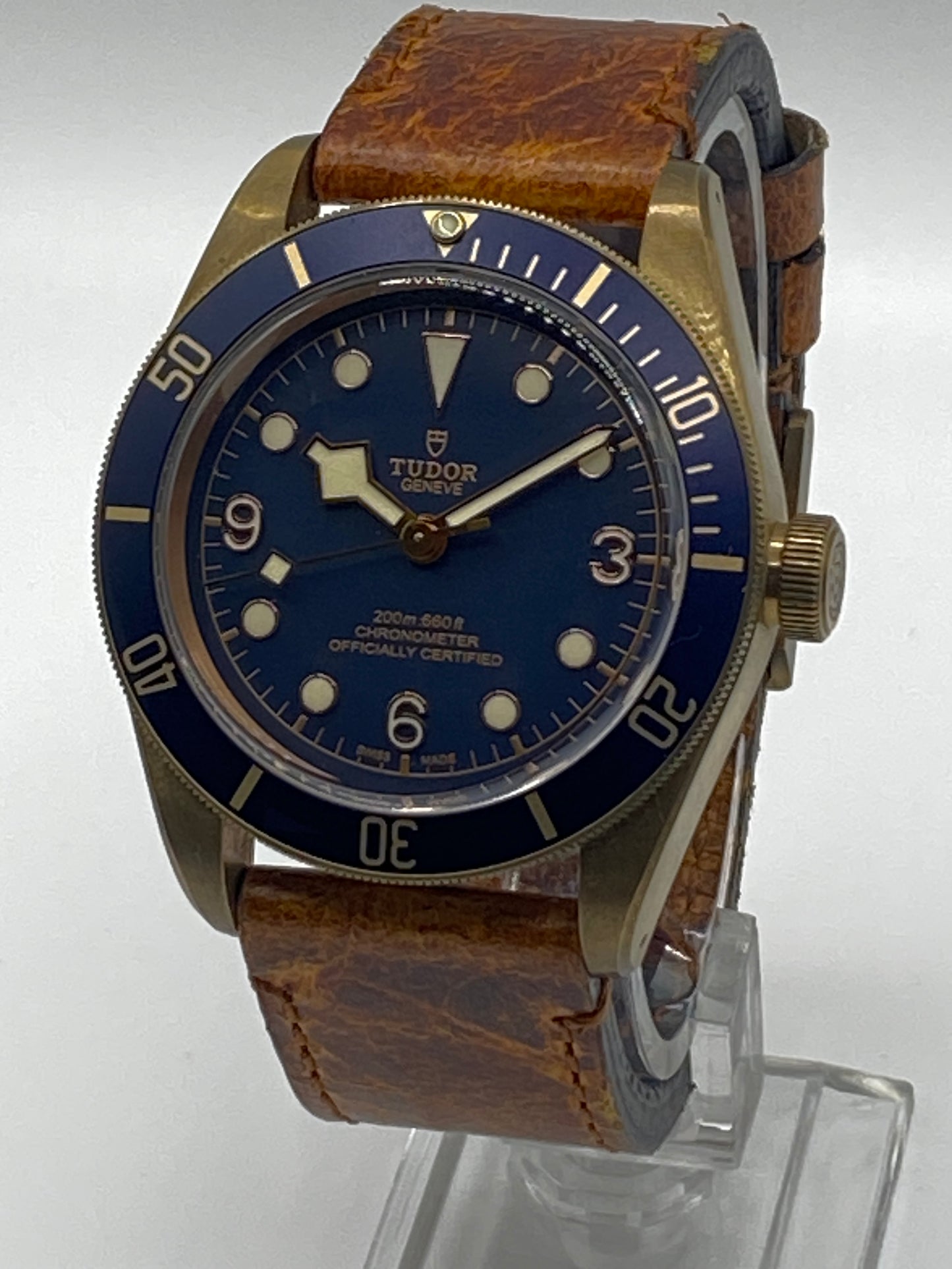 Tudor Black Bay Bronze 43mm Bucherer Blue Mens Wristwatch 79250BB