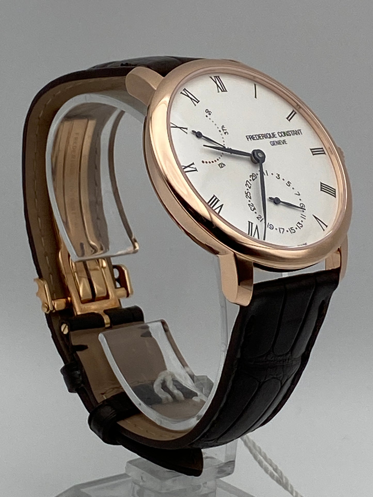 Frederique Constant Watch SlimLine Power Reserve Automatic Rose gold FC-723WR3S4