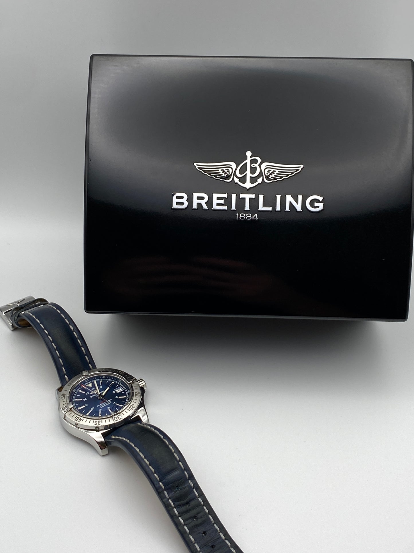 BREITLING Colt A17380 Date, Blue Dial, Automatic Men's Watch